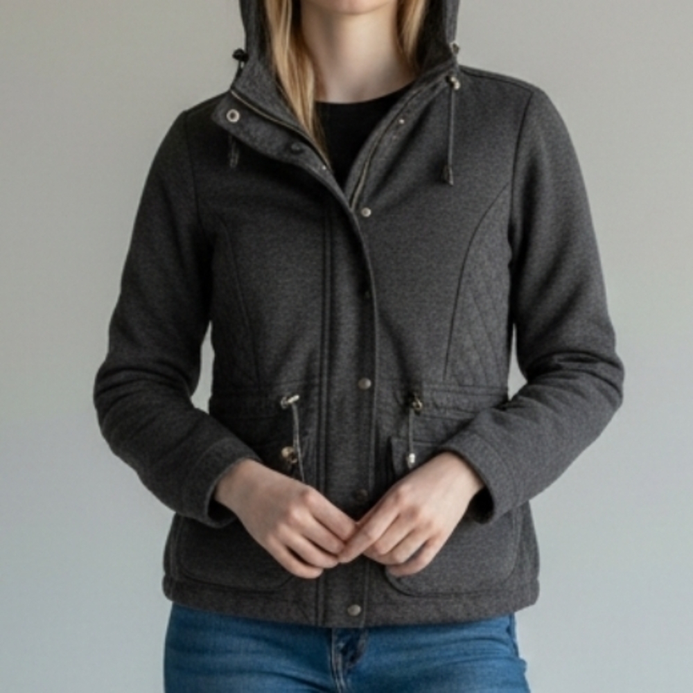 Womens‎ New Look Charcoal Grey Full Zip Hoodie